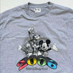Official Walt Disney World Year 2006 Anniversary Gray Men TShirt Sz XL/TG/EG